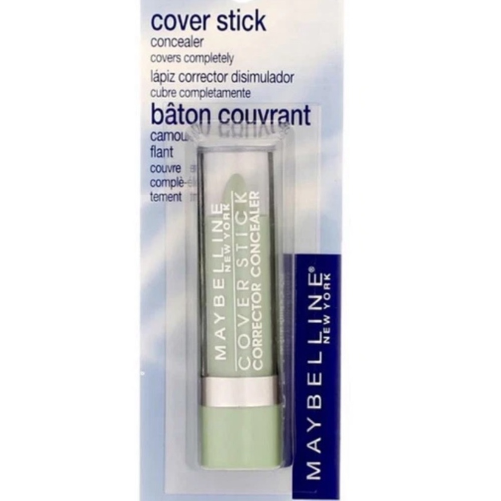 Maybelline Cover Stick Corrector Concealer, Green 195, 0.16 oz Lot of 2.